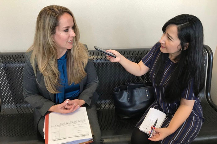 Attorney Amanda Moran is interviewed by Fresno Bee reporter Yesnia Amaro about the case.